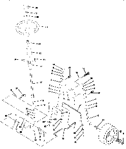 Steering assembly Diagram and Parts List for HD19H42A  Weed Eater Lawn Tractor